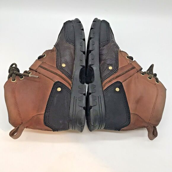 Polo Ralph Lauren Tyrek Boots Men\'s 7D Brown Black Leather Lace Up Buckle Shoes main image 6
